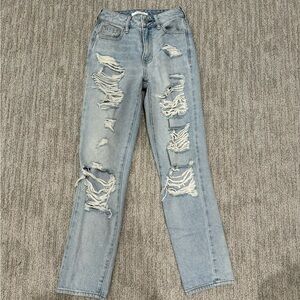 Light denim jeans